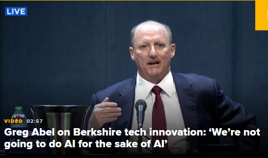 阿贝尔：我们不会为了做AI而做AI