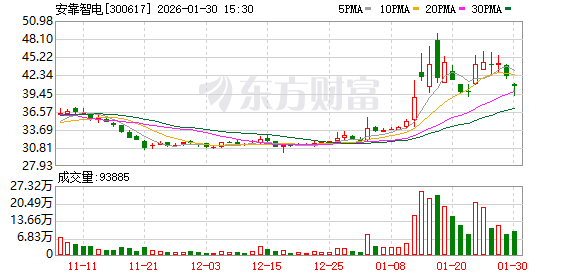 安靠智电：2025年前三季度营收4.572亿元