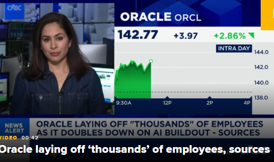 甲骨文持续加码人工智能投入,新一轮裁员数千人