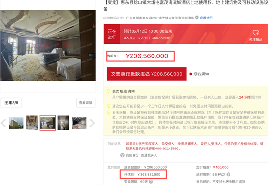 突发！惠州佳兆业、富力，被拍卖了！6.3亿起！