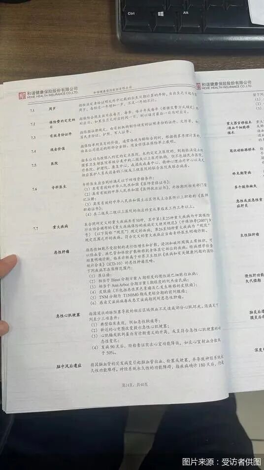 患恶性肿瘤理赔遭拒 和谐健康被指竟多次“恶意”拒赔