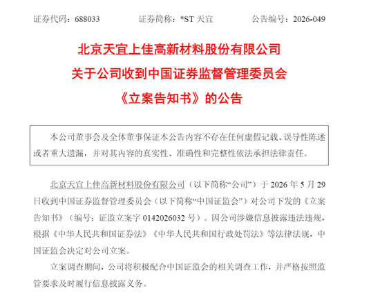 突发!688033、603255,被证监会立案